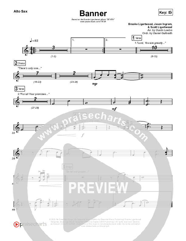 Banner Alto Sax (Brooke Ligertwood)