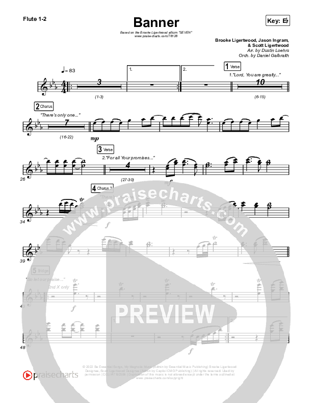 Banner Flute 1/2 (Brooke Ligertwood)