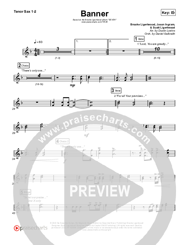 Banner Sax Pack (Brooke Ligertwood)