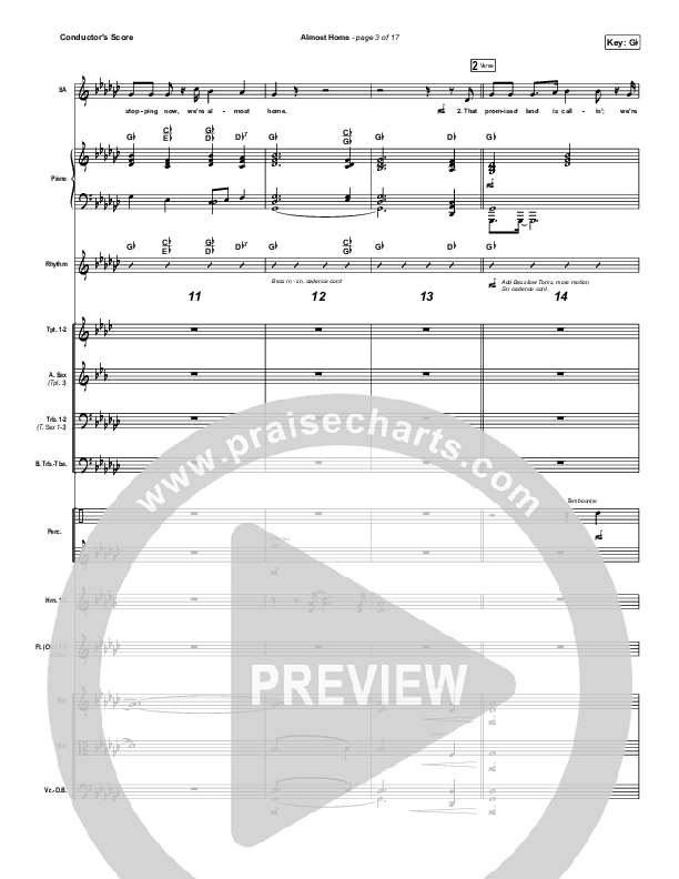 Almost Home Conductor's Score (Matt Papa / Matt Boswell / Keith & Kristyn Getty / Shane & Shane)