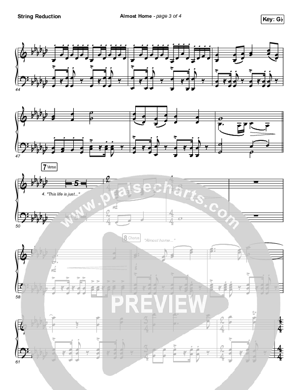 Almost Home String Pack (Matt Papa / Matt Boswell / Keith & Kristyn Getty / Shane & Shane)