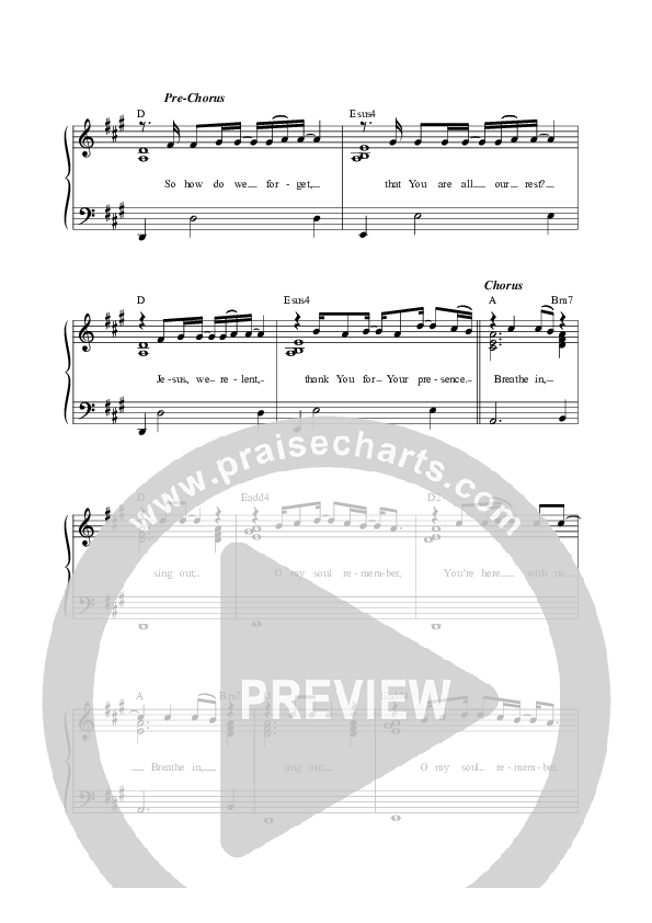 Breathe In Sing Out Choir Sheet (SAT) (Vineyard Worship)