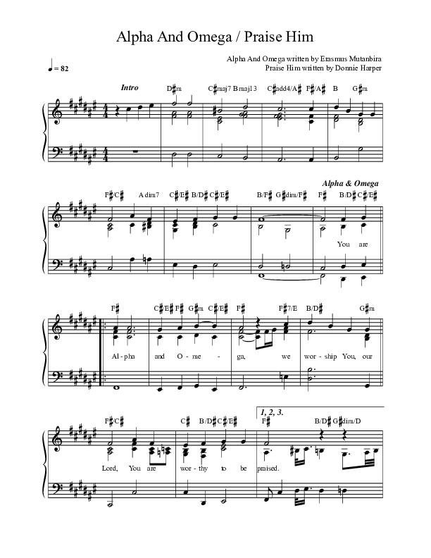 Alpha And Omega / Praise Him Choir Sheet (SAT) (REVERE)