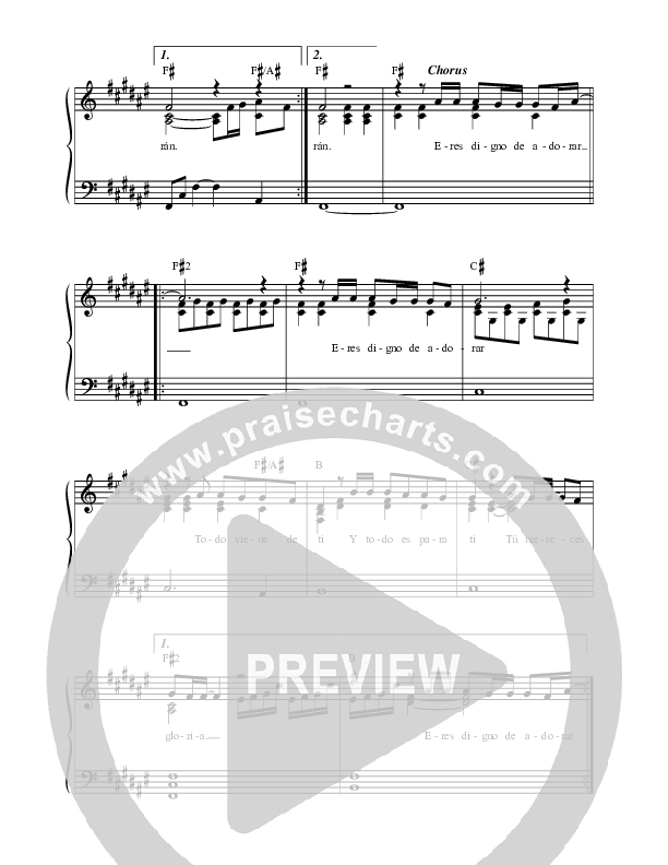 Worthy Of It All / Digno De Adorar Choir Sheet (SAT) (REVERE)