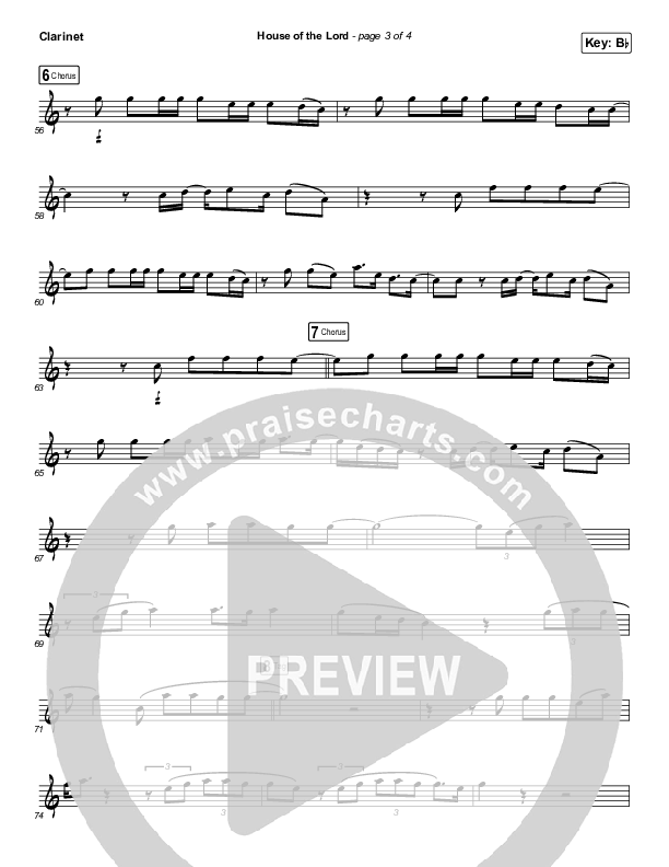 House Of The Lord (Instrument Solo) Clarinet Solo (Phil Wickham)