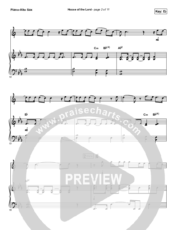 House Of The Lord (Instrument Solo) Piano/Alto Sax (Phil Wickham)