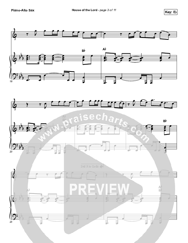 House Of The Lord (Instrument Solo) Piano/Alto Sax (Phil Wickham)