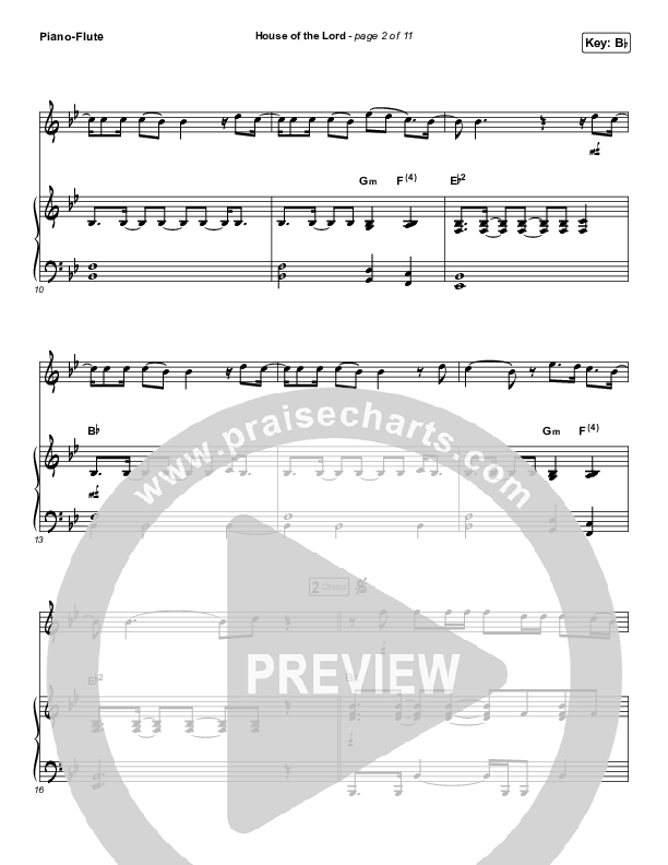 House Of The Lord (Instrument Solo) Flute & Piano (Phil Wickham)