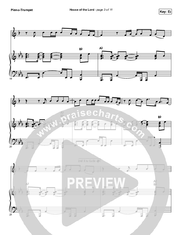 House Of The Lord (Instrument Solo) Trumpet & Piano (Phil Wickham)