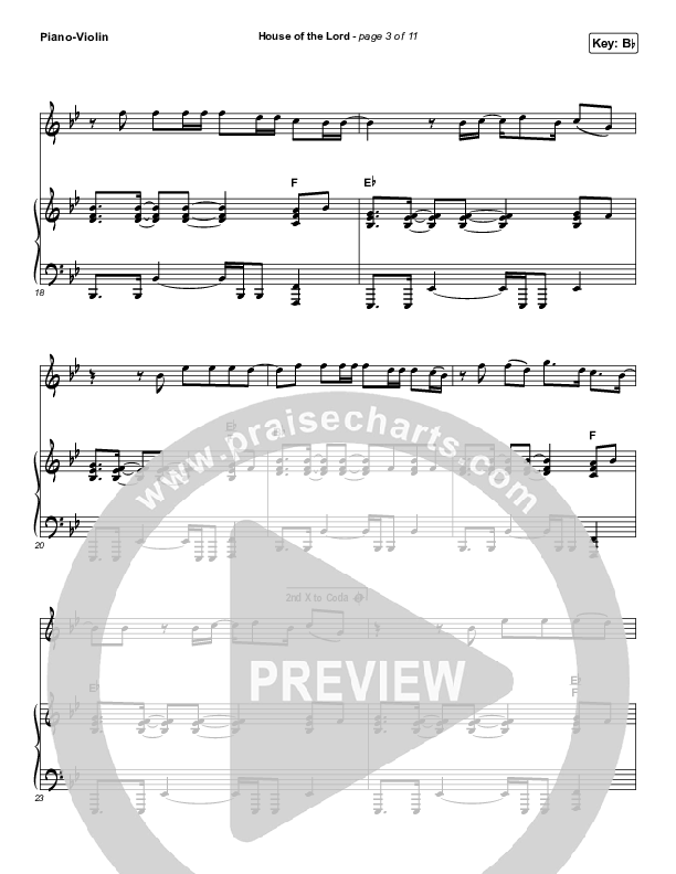 House Of The Lord (Instrument Solo) Piano/Violin (Phil Wickham)