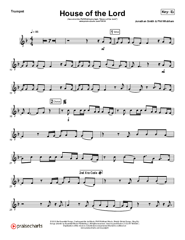 House Of The Lord (Instrument Solo) Trumpet Solo (Phil Wickham)