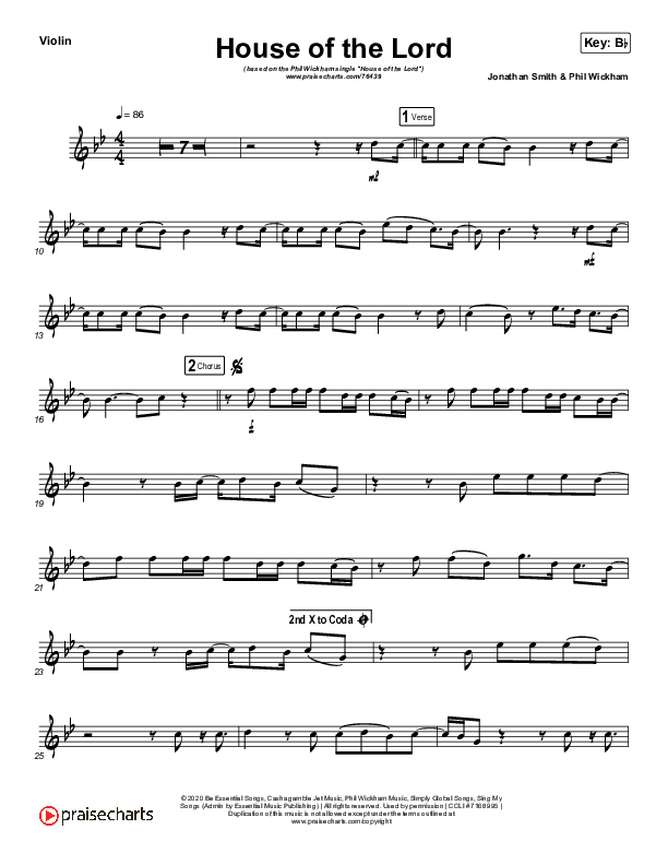 House Of The Lord (Instrument Solo) Violin Solo (Phil Wickham)