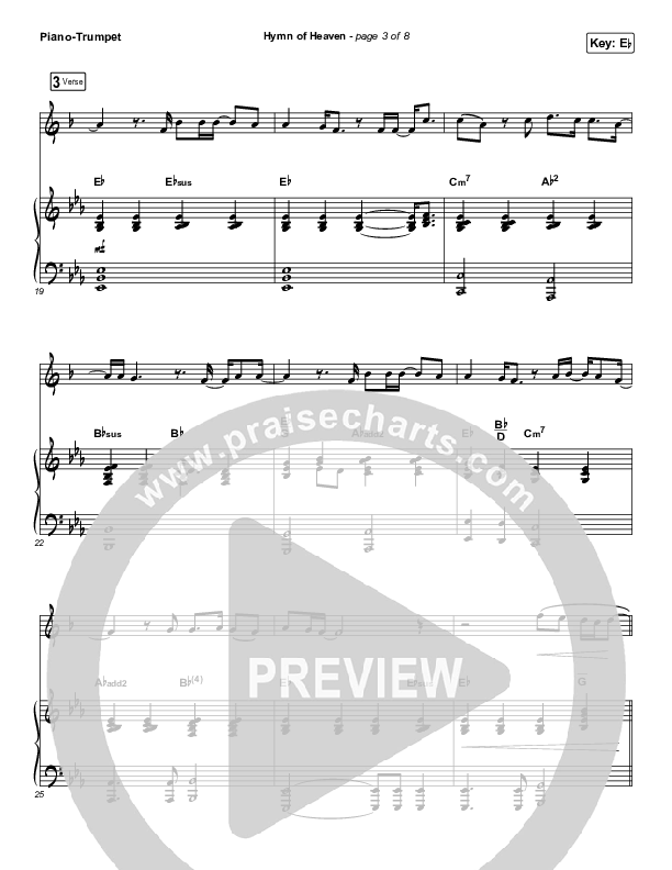Hymn Of Heaven (Instrument Solo) Trumpet & Piano (Phil Wickham)