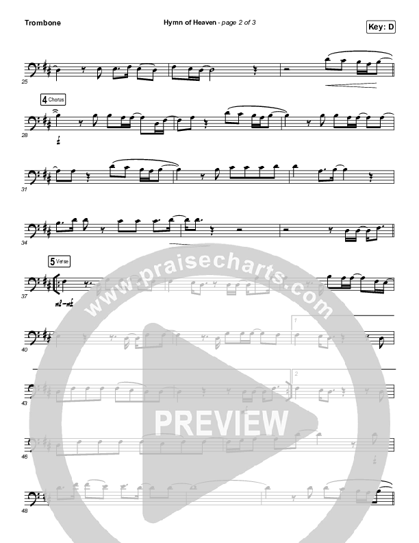 Hymn Of Heaven (Instrument Solo) Trombone Solo (Phil Wickham)