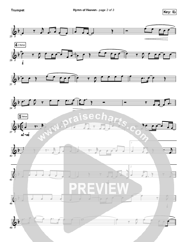 Hymn Of Heaven (Instrument Solo) Trumpet Solo (Phil Wickham)