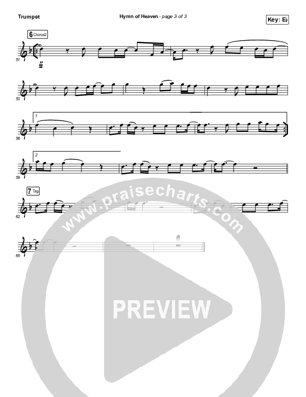 Hymn Of Heaven (Instrument Solo) Trumpet Solo (Phil Wickham)