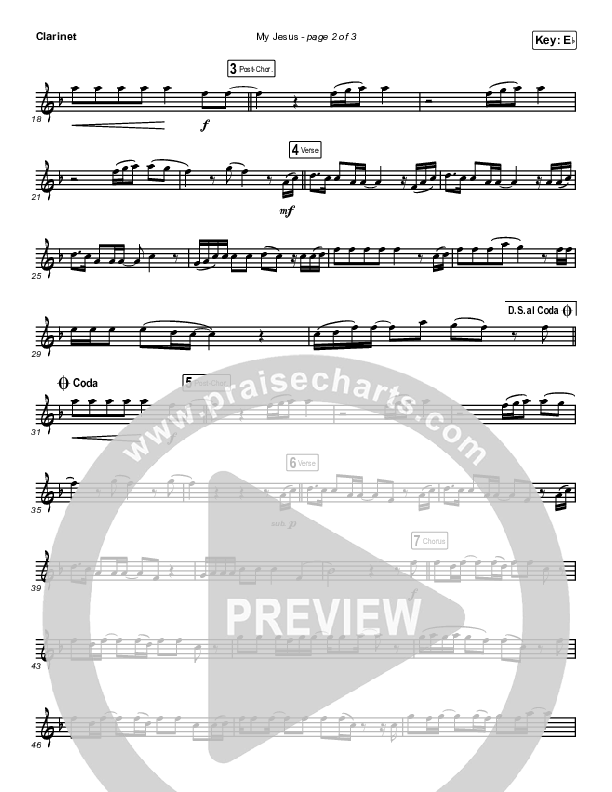 My Jesus (Instrument Solo) Clarinet Solo (Anne Wilson)