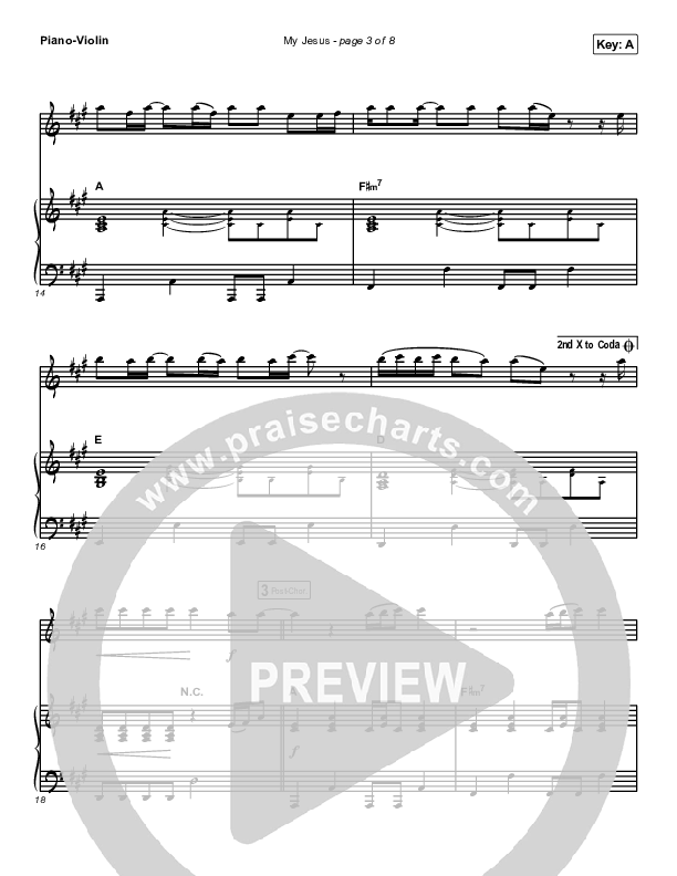 My Jesus (Instrument Solo) Piano/Violin (Anne Wilson)