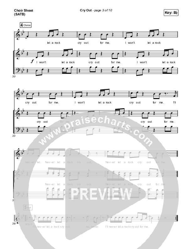 Cry Out Choir Vocals (SATB) (ReFRESH Worship / Naomi Raine)