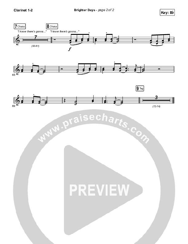 Brighter Days Clarinet 1/2 (Blessing Offor)