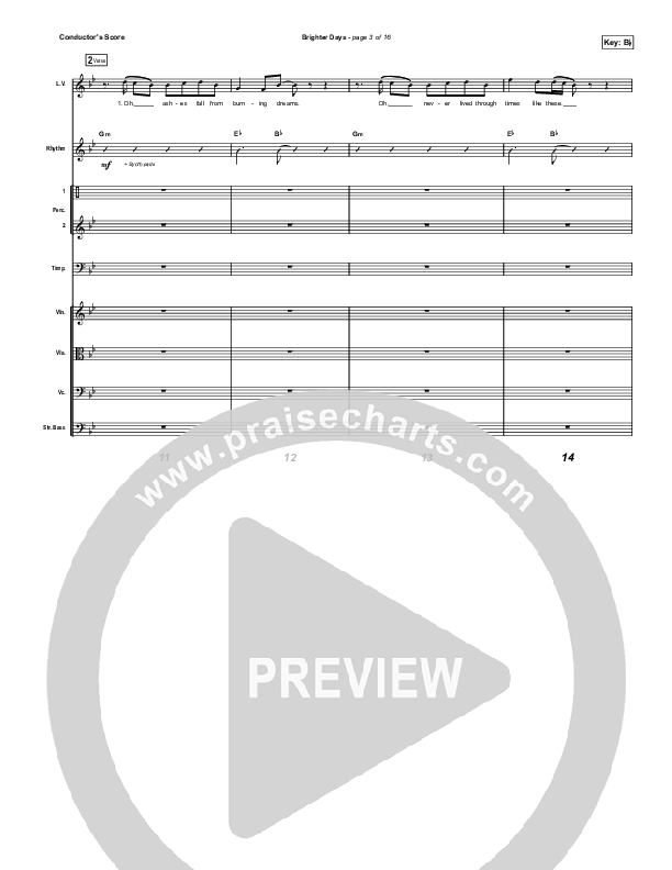Brighter Days Conductor's Score (Blessing Offor)