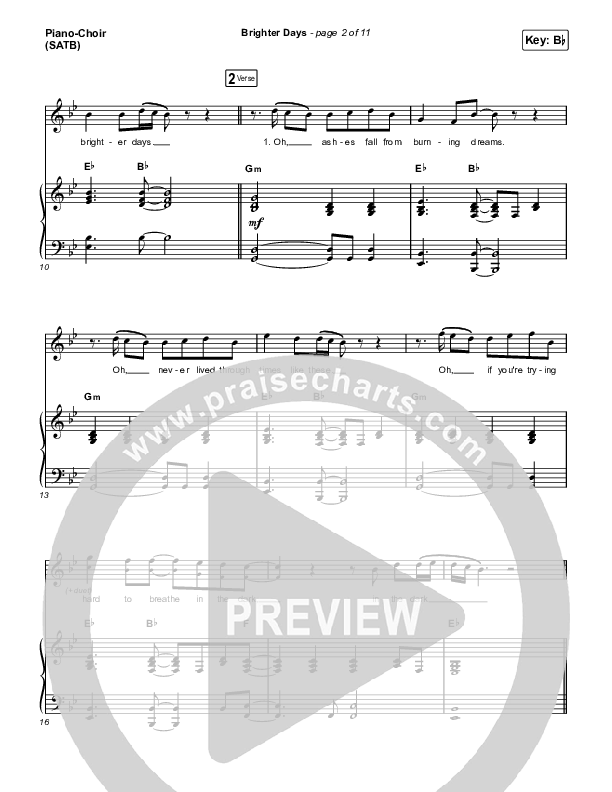 Brighter Days Piano/Vocal (Print Only) (Blessing Offor)