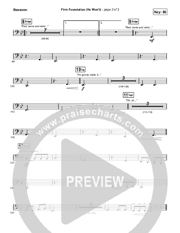 Firm Foundation (He Won't) (Live) Bassoon (The Belonging Co / Cody Carnes)