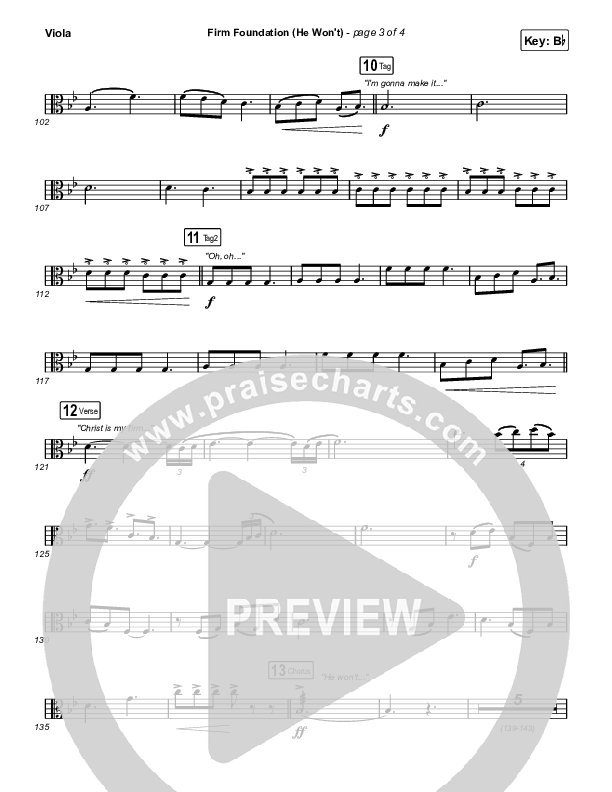 Firm Foundation (He Won't) (Live) Viola (The Belonging Co / Cody Carnes)