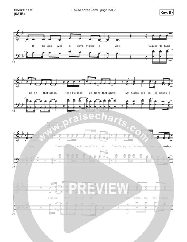 House Of The Lord (Choral Anthem SATB) Choir Vocals (SATB) (Signature Sessions / Arr. Mason Brown)