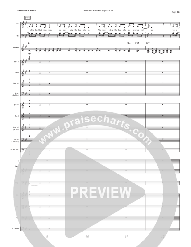 House Of The Lord (Choral Anthem SATB) Orchestration (Signature Sessions / Arr. Mason Brown)