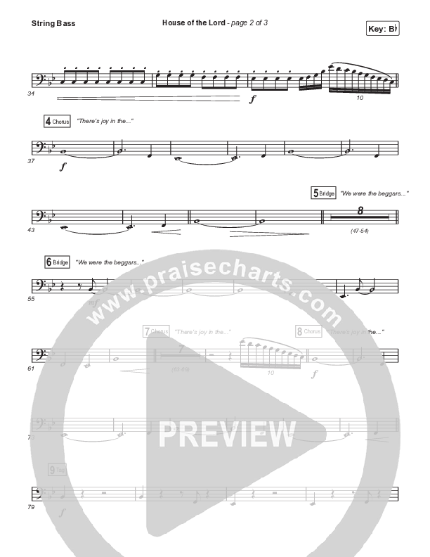 House Of The Lord (Choral Anthem SATB) String Bass (Signature Sessions / Arr. Mason Brown)