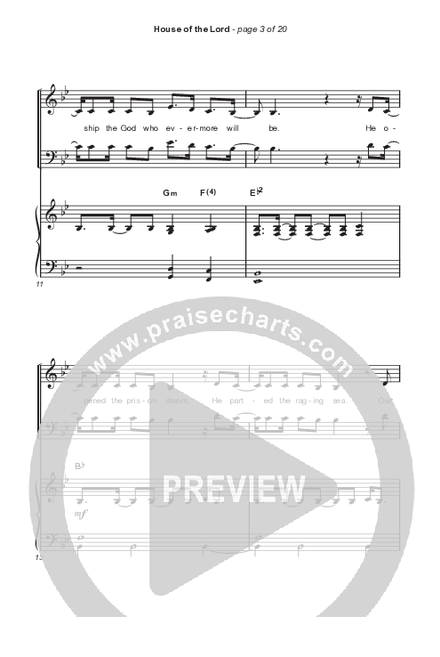 House Of The Lord (Choral Anthem SATB) Octavo (SATB & Pno) (Signature Sessions / Arr. Mason Brown)