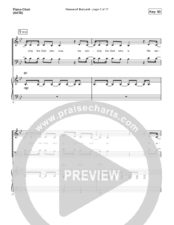House Of The Lord (Choral Anthem SATB) Piano/Choir (SATB) (Signature Sessions / Arr. Mason Brown)