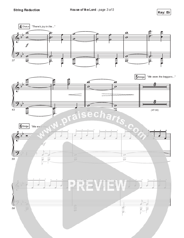 House Of The Lord (Choral Anthem SATB) String Reduction (Signature Sessions / Arr. Mason Brown)