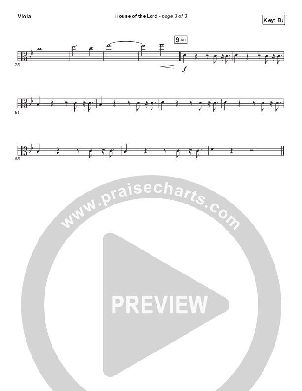 House Of The Lord (Choral Anthem SATB) Viola (Signature Sessions / Arr. Mason Brown)