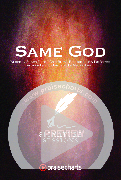 Same God (Choral Anthem SATB) Octavo Cover Sheet (Signature Sessions / Arr. Mason Brown)