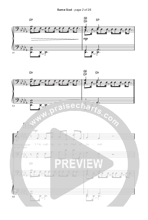 Same God (Choral Anthem SATB) Octavo (SATB & Pno) (Signature Sessions / Arr. Mason Brown)
