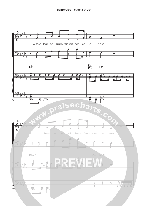 Same God (Choral Anthem SATB) Octavo (SATB & Pno) (Signature Sessions / Arr. Mason Brown)