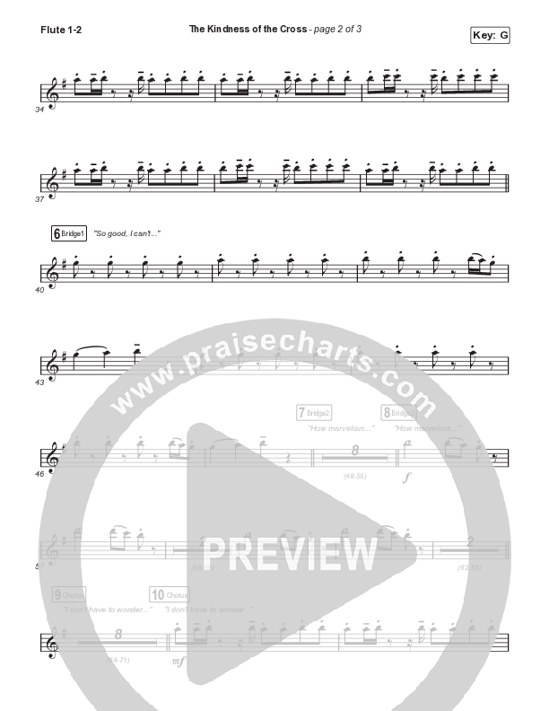 The Kindness Of The Cross Flute 1/2 (Travis Cottrell)