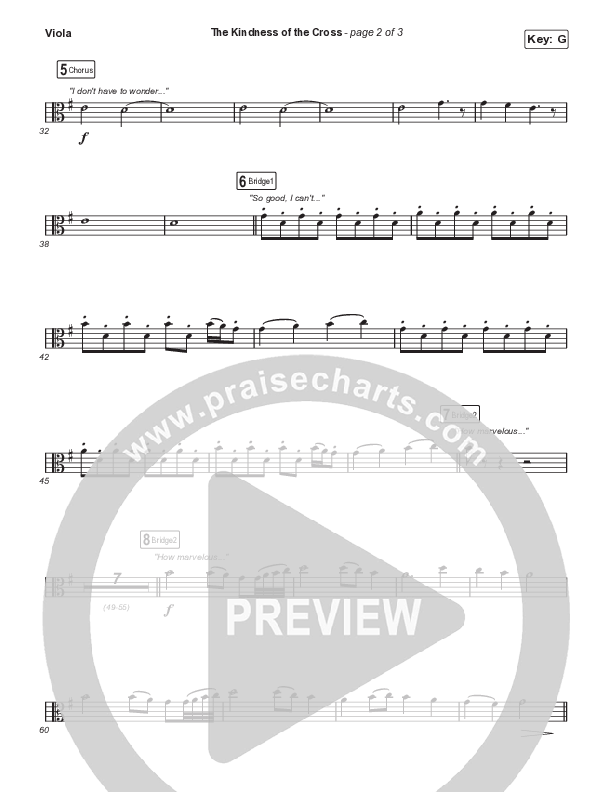 The Kindness Of The Cross Viola (Travis Cottrell)