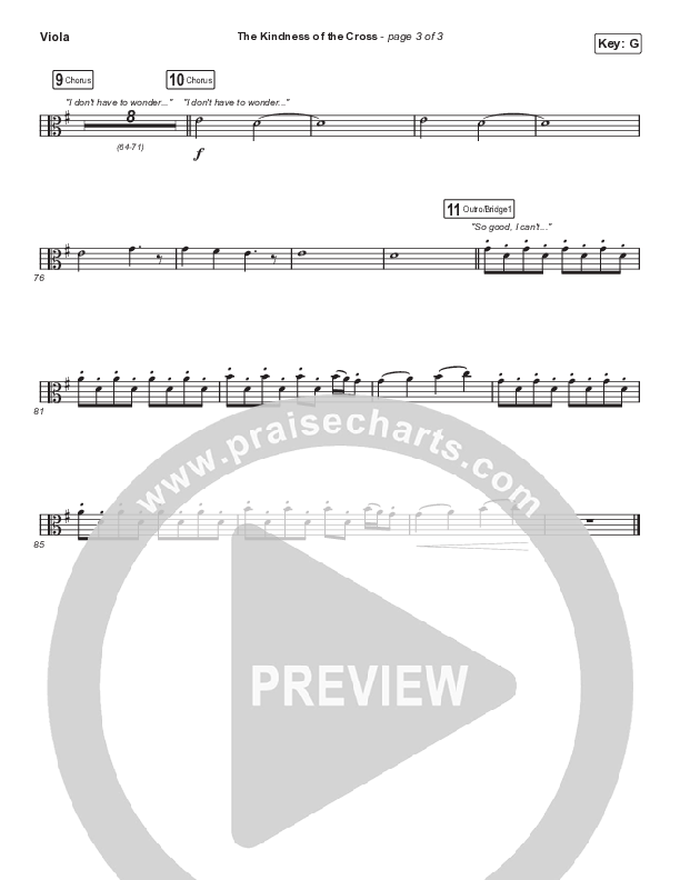 The Kindness Of The Cross Viola (Travis Cottrell)