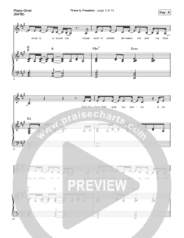 There Is Freedom Piano/Vocal Pack (Josh Baldwin)