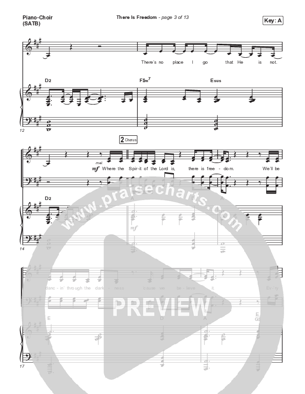 There Is Freedom Piano/Vocal (SATB) (Josh Baldwin)