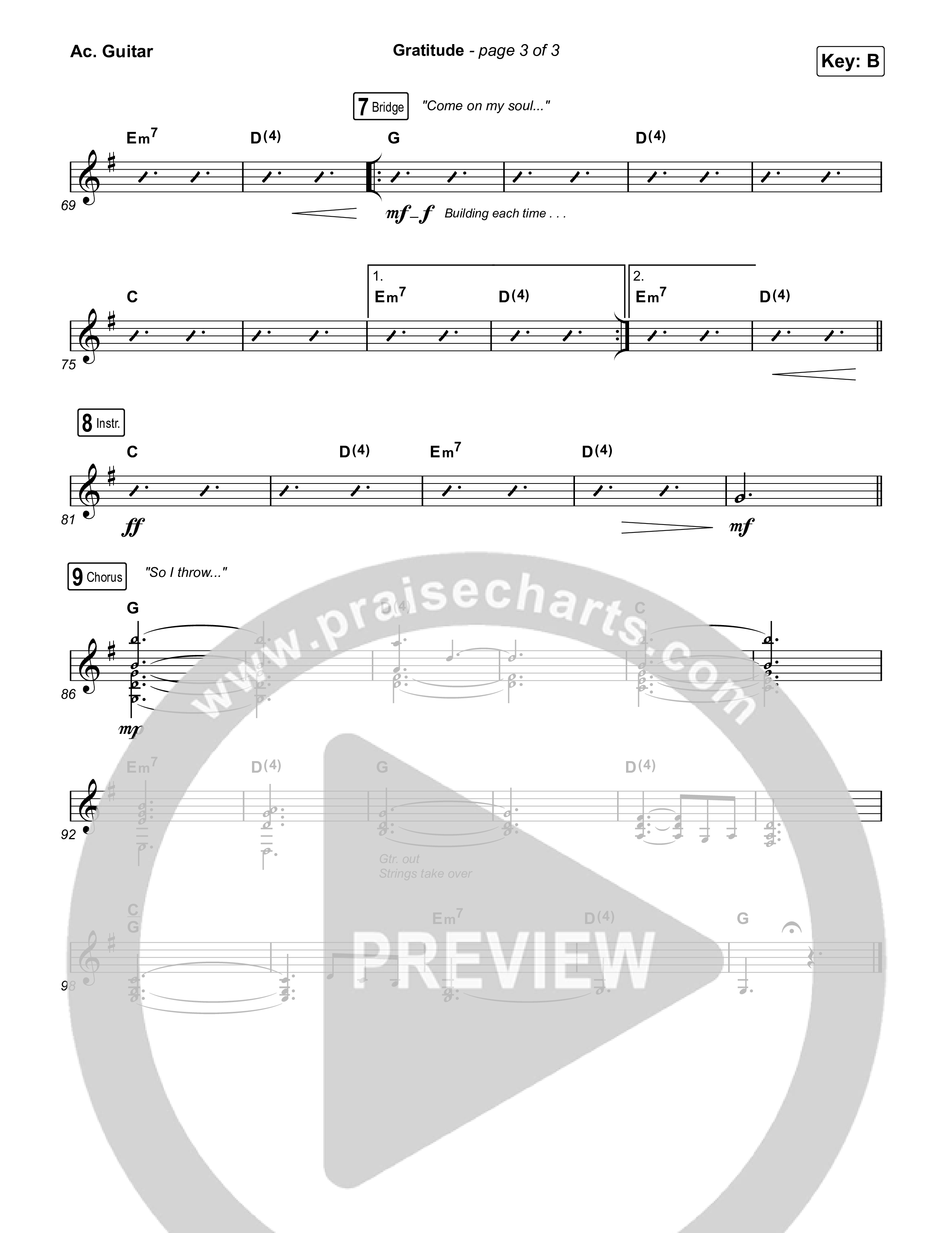 Gratitude Acoustic Guitar (I Am They / Cheyenne Mitchell)