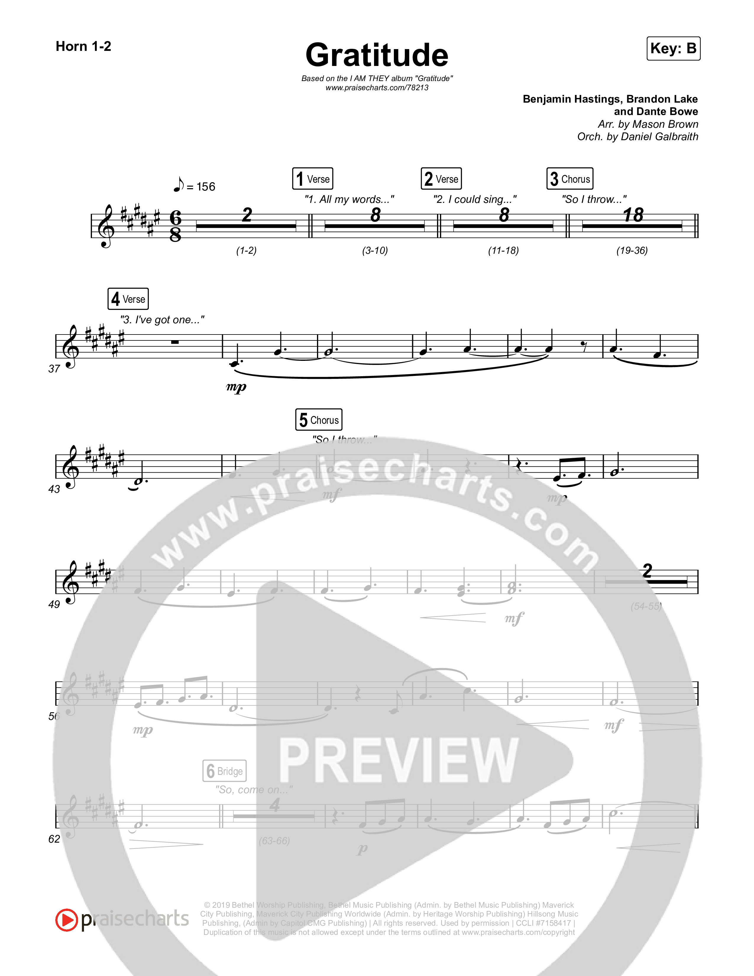 Gratitude French Horn 1,2 (I Am They / Cheyenne Mitchell)