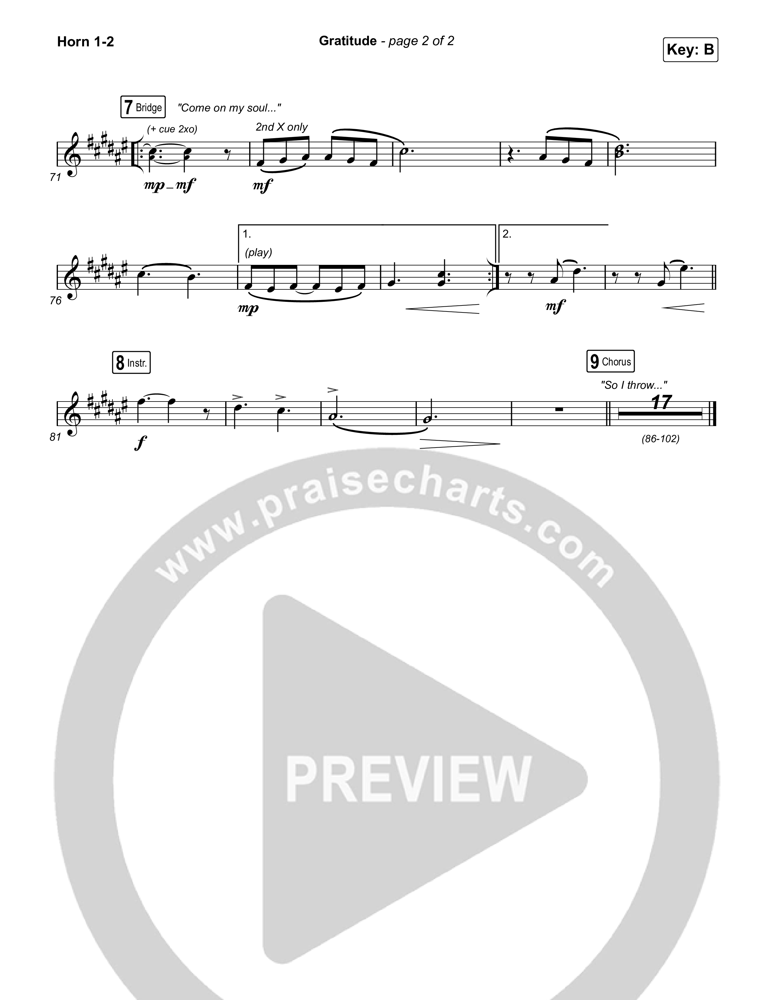 Gratitude French Horn 1,2 (I Am They / Cheyenne Mitchell)