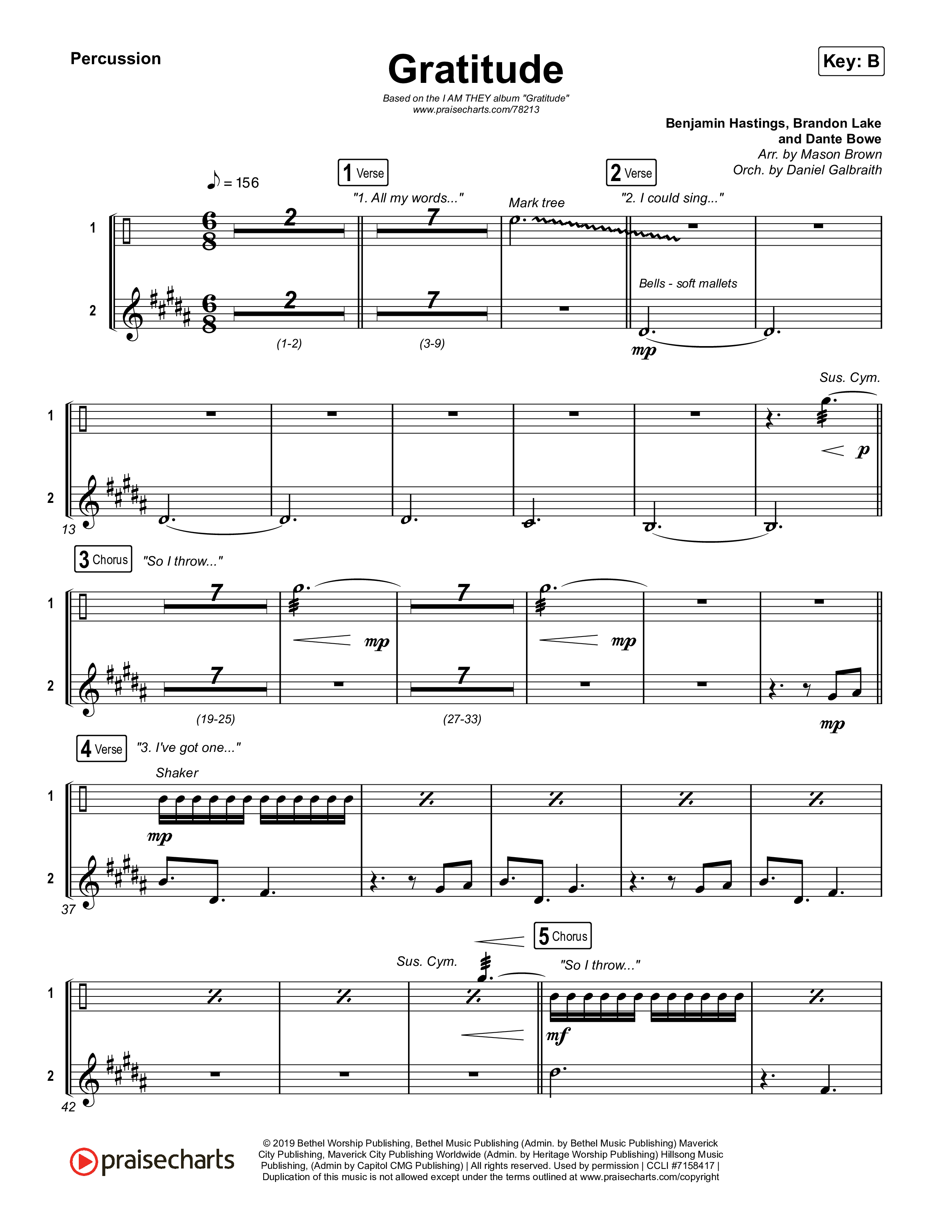 Gratitude Percussion (I Am They / Cheyenne Mitchell)