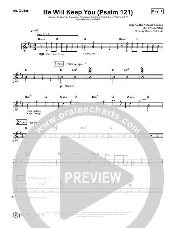 He Will Keep You (Psalm 121) Rhythm Pack (Sovereign Grace)