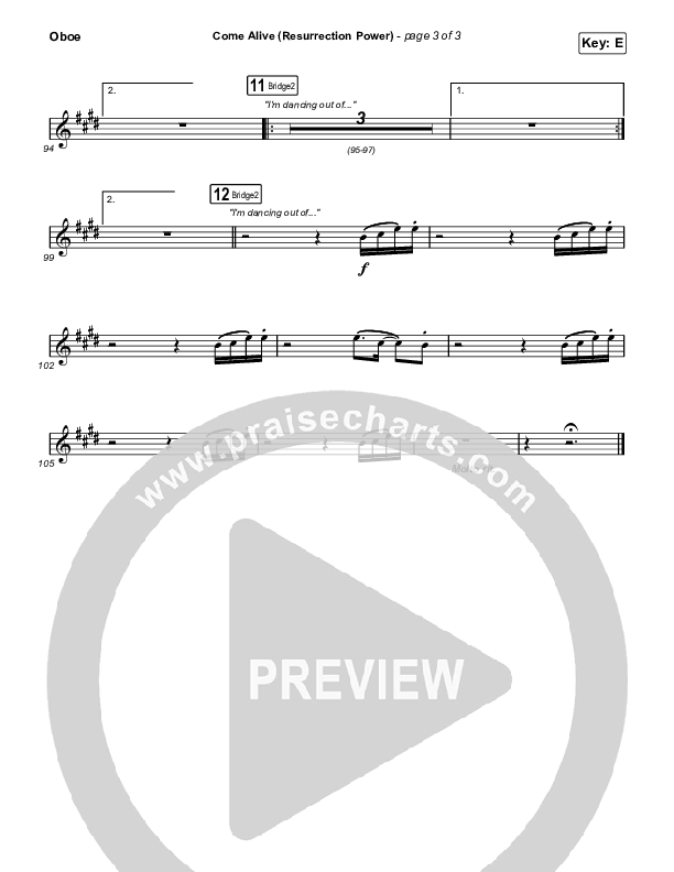 Come Alive (Resurrection Power) (Live) Oboe (The Belonging Co / Hope Darst)