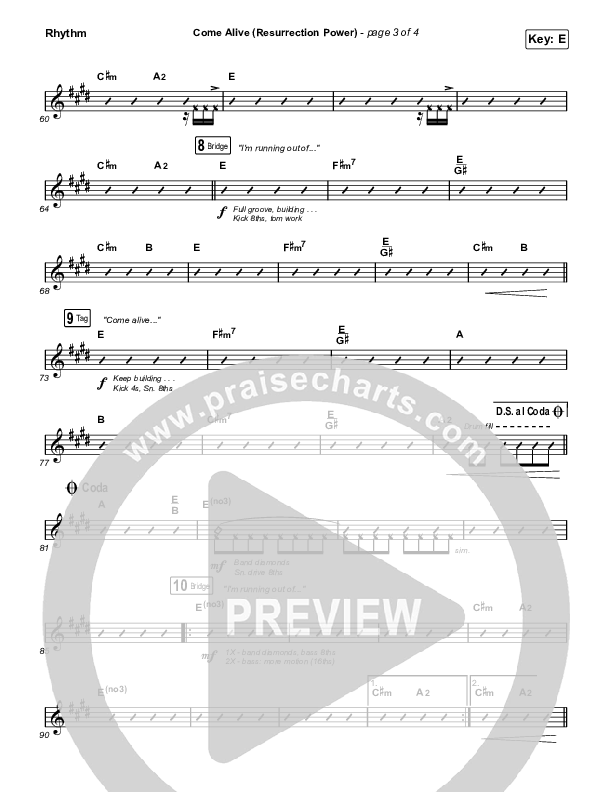 Come Alive (Resurrection Power) (Live) Rhythm Pack (The Belonging Co / Hope Darst)